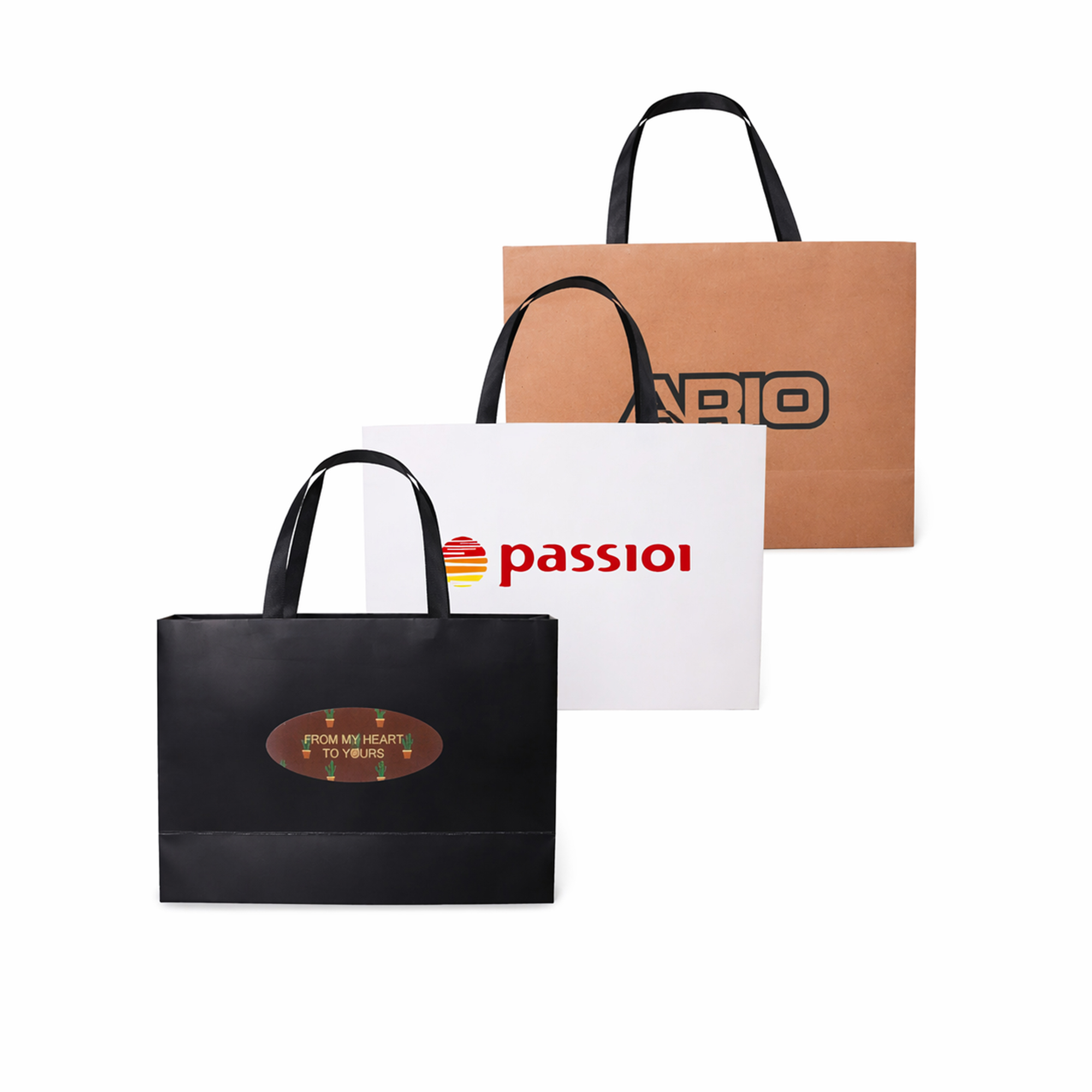 Medium Paper Bag with Flat Handle(320 x 220 x 100mm)