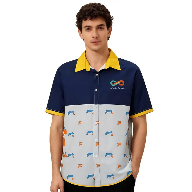 Men's Imitation Cotton Sublimated Hawaiian Shirt – Shirts – available in multi colour