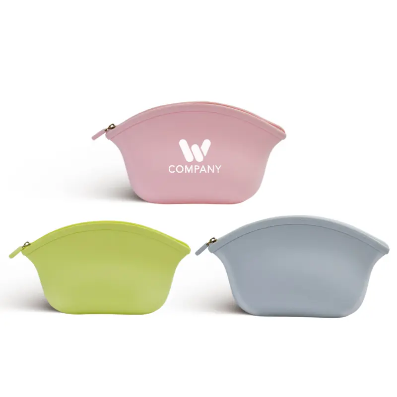 Silicone Cosmetic Bag – Misc Bags – available in green, grey, pink colours