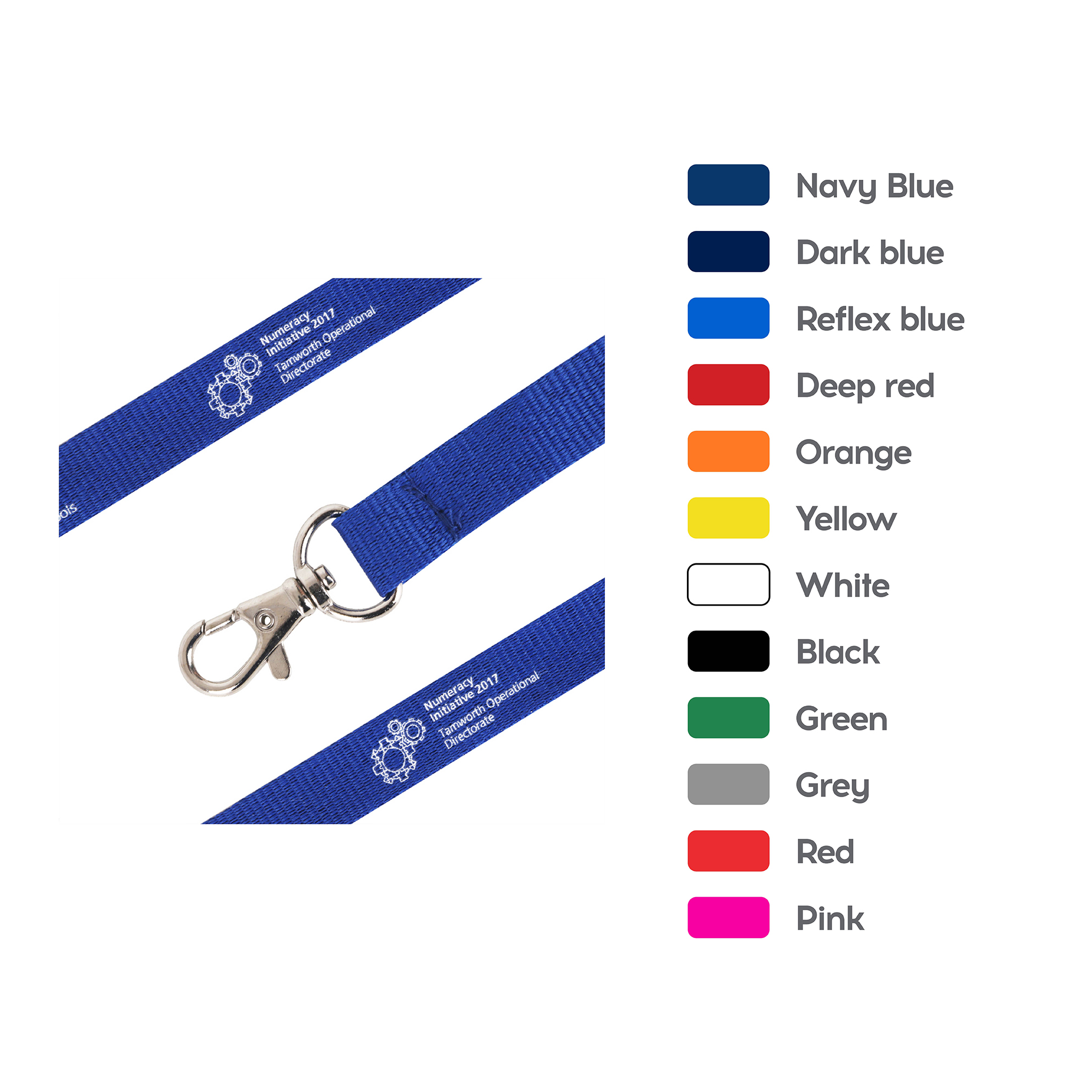 Poly Ribbed Lanyard