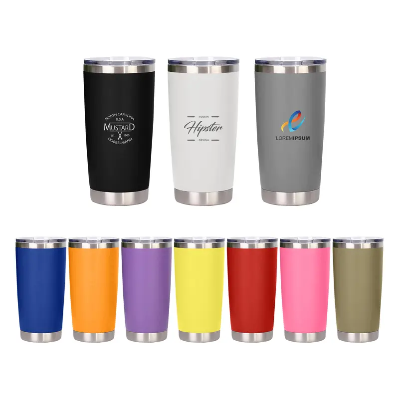 500ML Recycled Stainless Steel Double Wall Cup – Drink Bottles – available in multi colour
