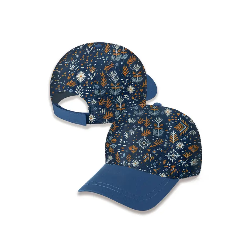 5 Panel Custom Peak Cap – Baseball Caps – available in multi colour