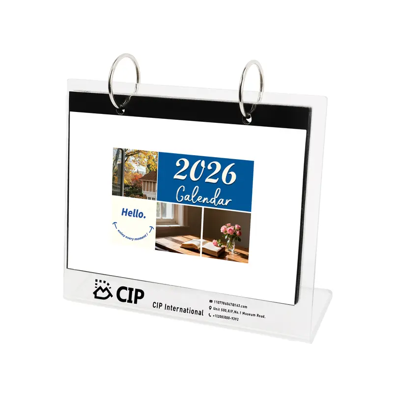 Acrylic Desk Calendar and Photo Album Organizer – Calendars – available in multi colour