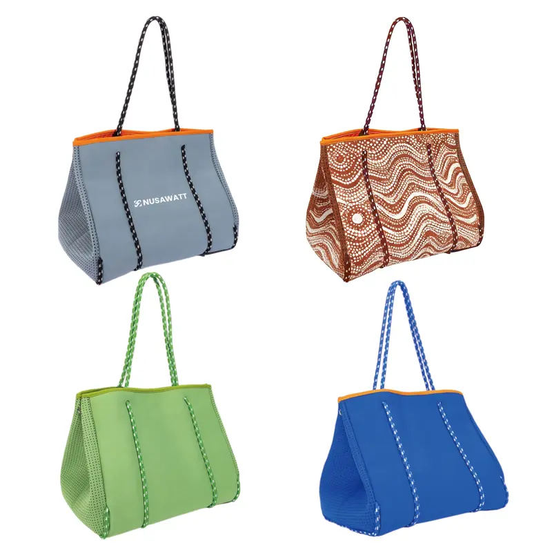 Large Neoprene Beach Tote Bag – Tote Bags – available in multi colour