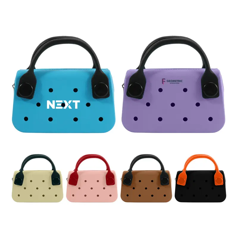EVA Holes Mini Handbag – Misc Bags – available in beige, black, blue, brown colours and 2 more