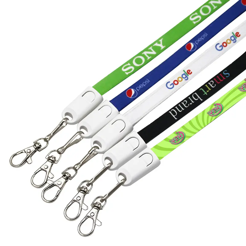 Polyester Lanyard Charging Cable – Lanyards – available in multi colour