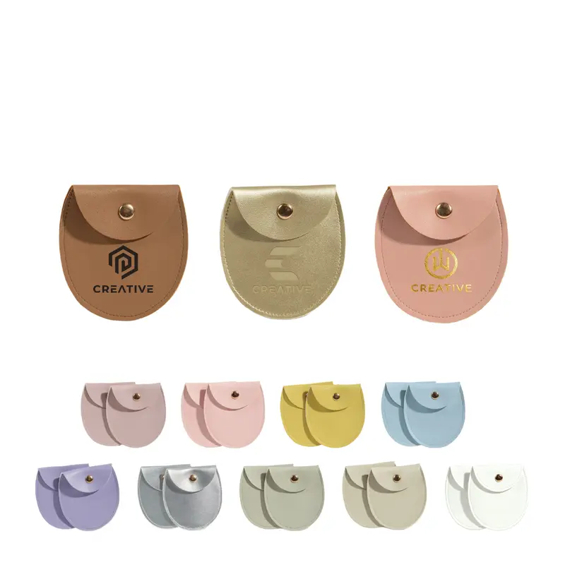 Oval PU Leather Jewellery Pouch – Misc Homeware – available in blue, brown, gold, green colours and 5 more