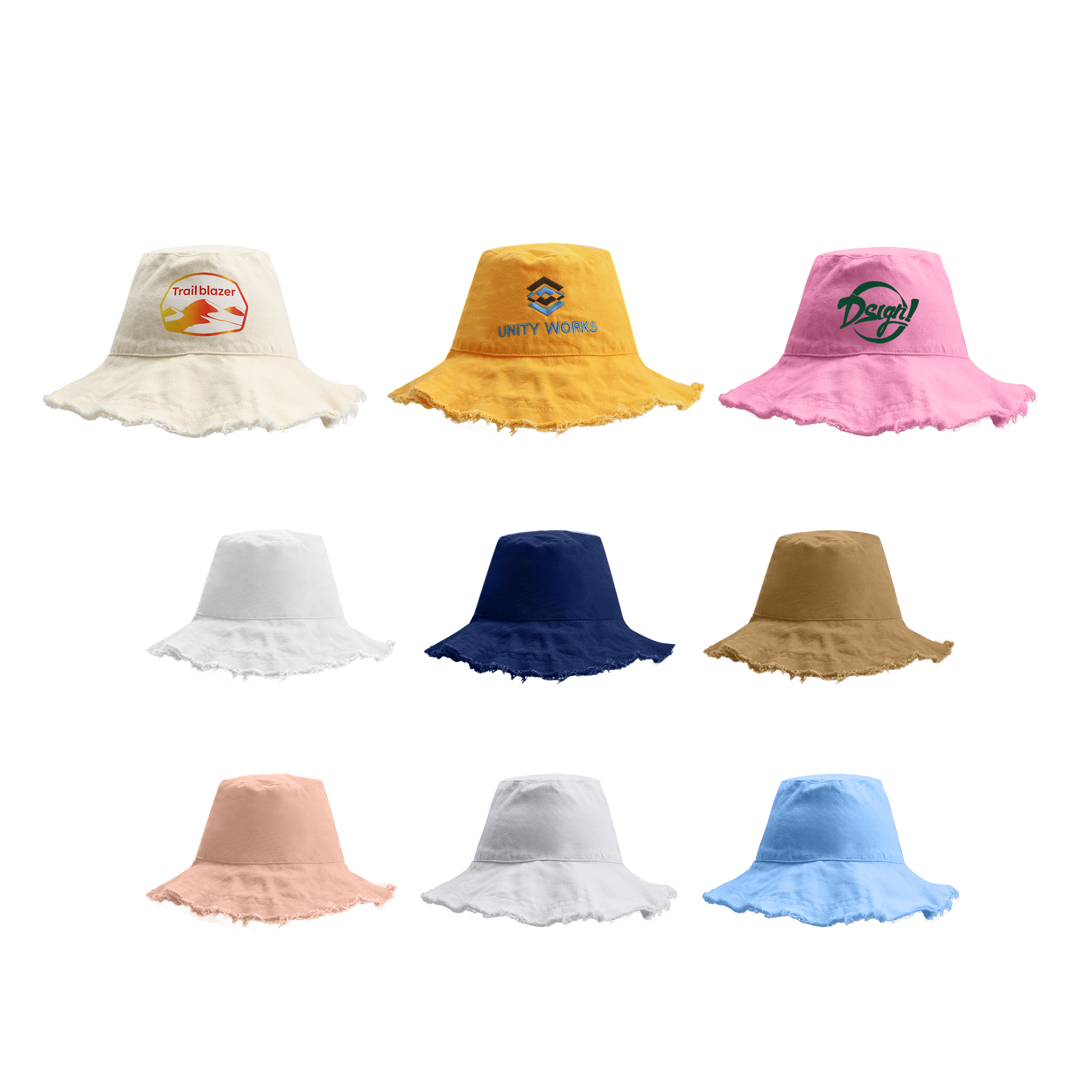 Raw Edge Bucket Hat