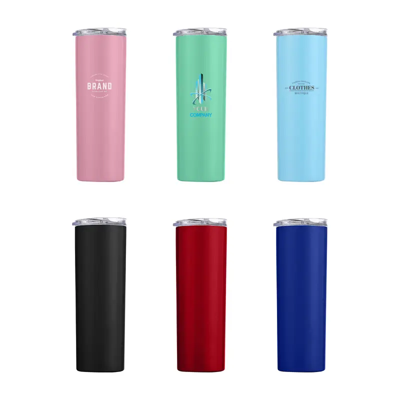 580ML U-shaped Double Wall Stainless Steel Cup with Lid – Travel Mugs – available in black, blue, green, pink colours and 1 more