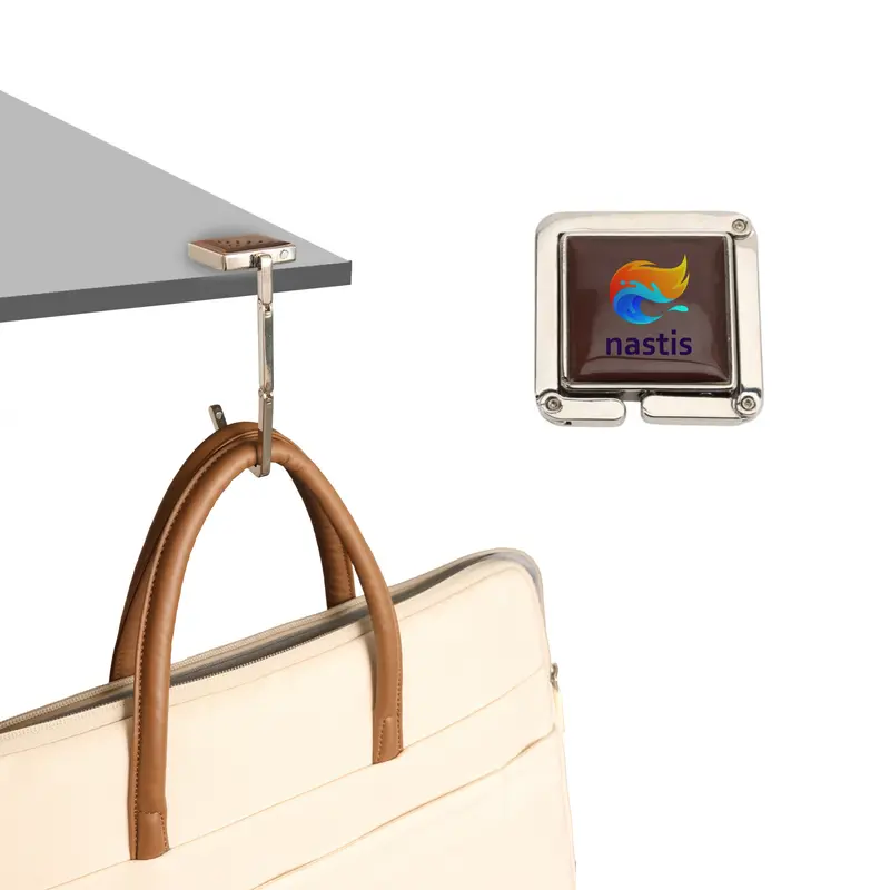 Square Foldable Desk Hook – Misc Tools – available in silver colour