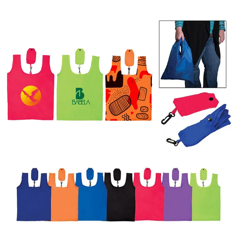 Compact Foldable Shopping Tote Bag – Tote Bags – available in multi colour