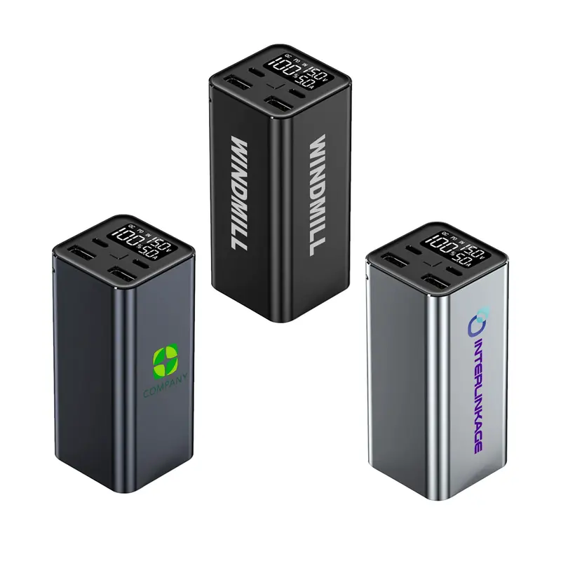 20000mAh 65W Laptop Power Bank – Powerbanks – available in black, blue, silver colours