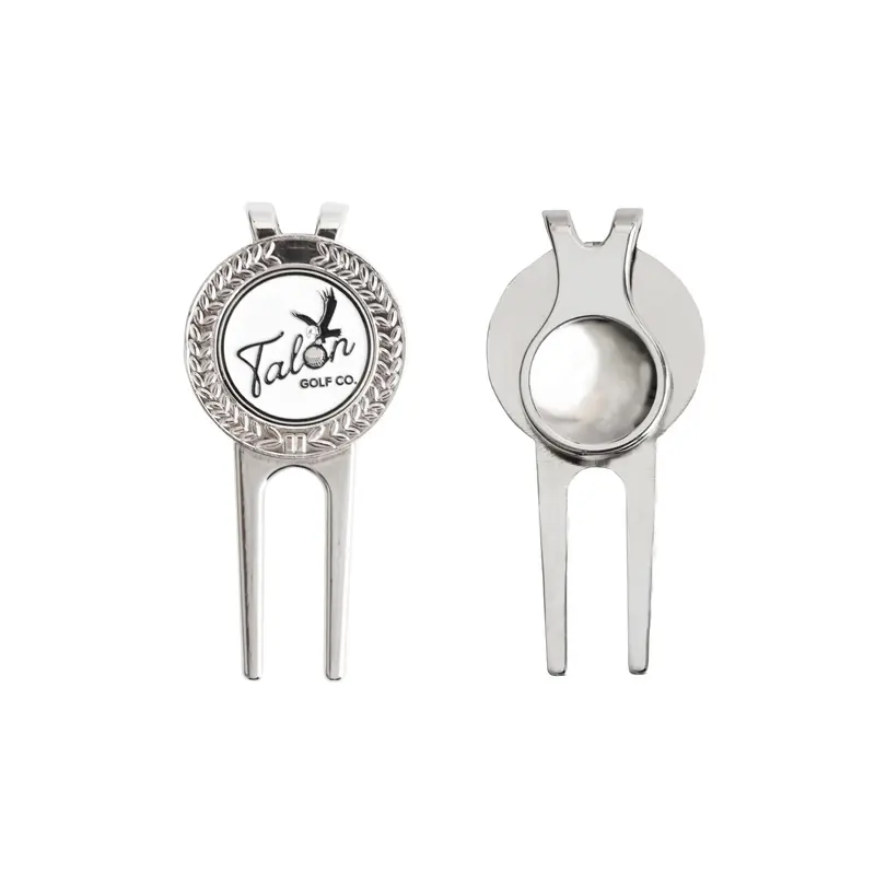 Custom Golfers Divot with Ball Marker – Golf Accessories – available in silver colour