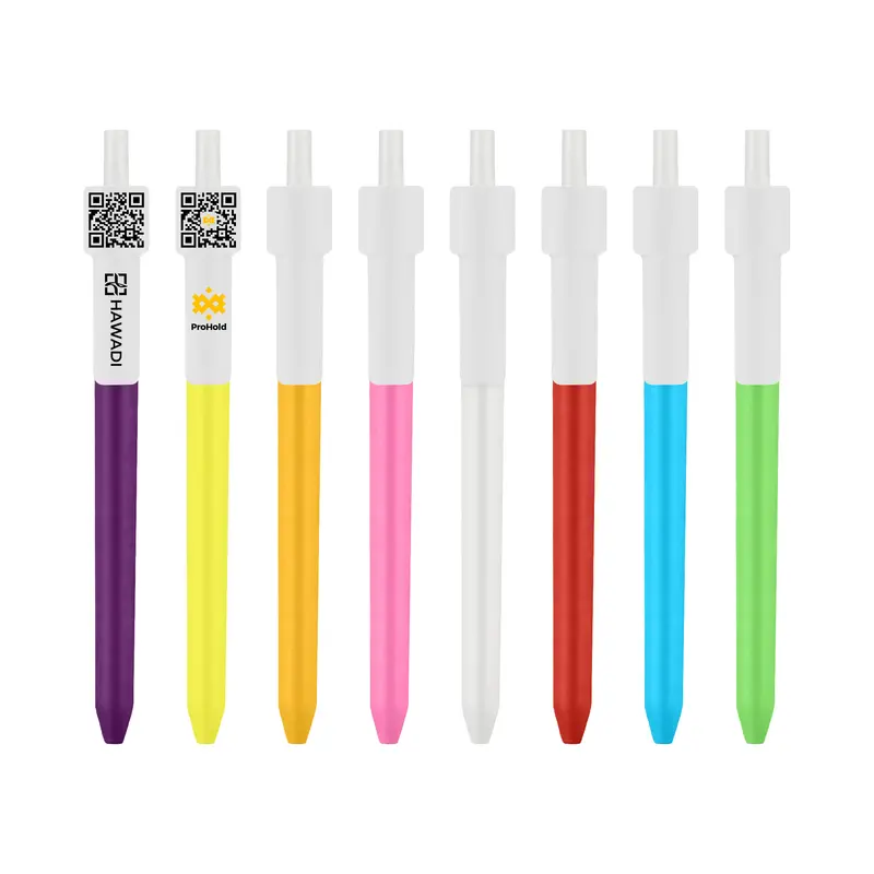 QR Code Click Pen – Novelty Pens – available in blue, green, orange, pink colours and 4 more