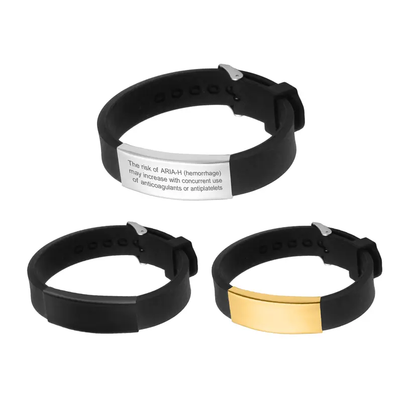 Engraved Stainless Steel Bracelet – Accessories – available in black, gold, silver colours