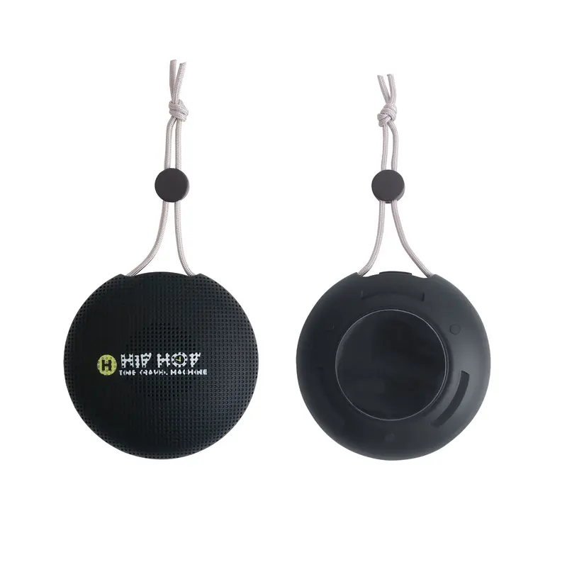 Portable Waterproof Bluetooth Speaker with Microphone – Bluetooth Speakers – available in black colour