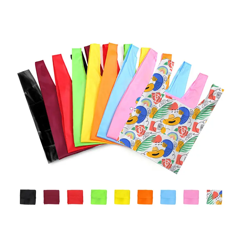 Reusable Foldaway Shopping Bag – Tote Bags – available in multi colour