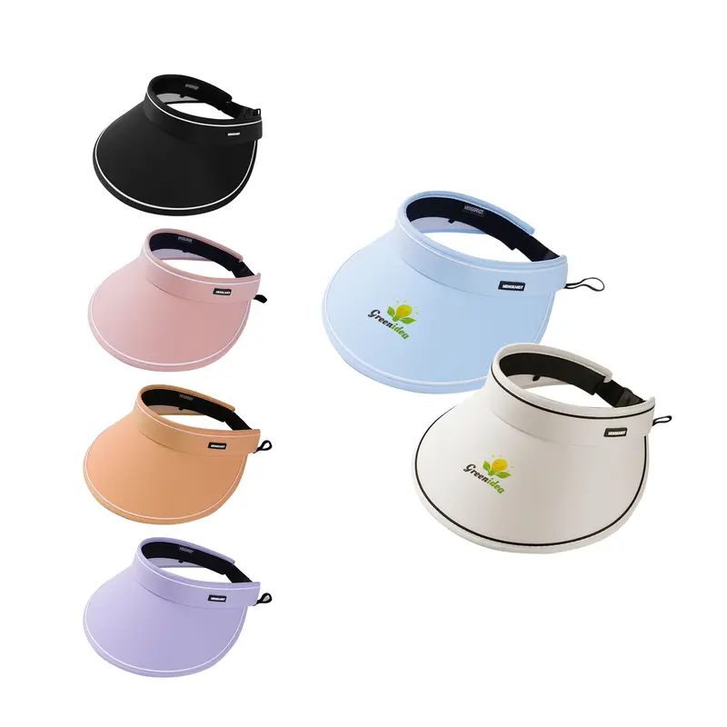 Wide Brim Sun Visor Hats – Visors – available in beige, black, blue, orange colours and 2 more