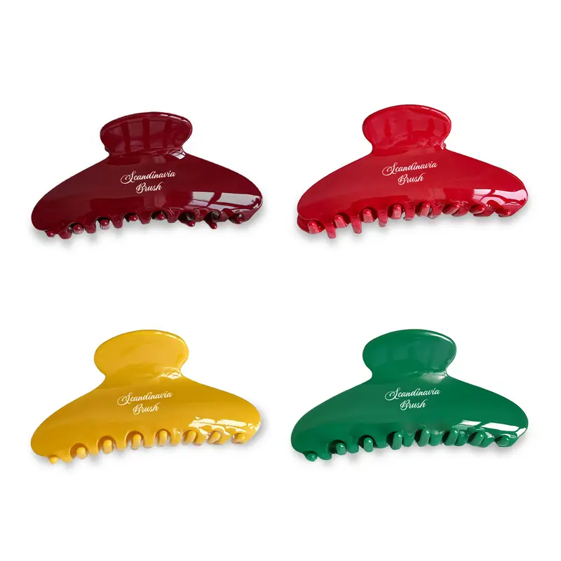 Acetate Hair Clips A – Accessories – available in green, purple, red, yellow colours