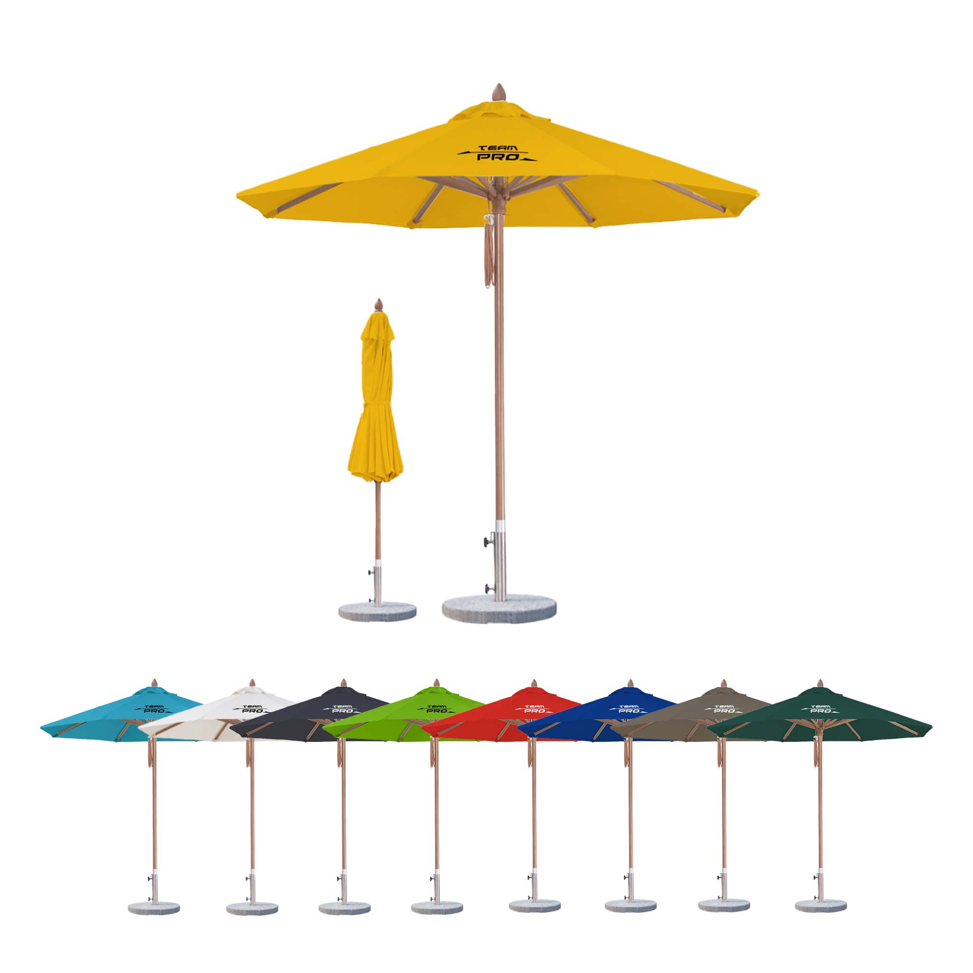2x2m Wind-resistant Octagon Stock Colour Outdoor Umbrella