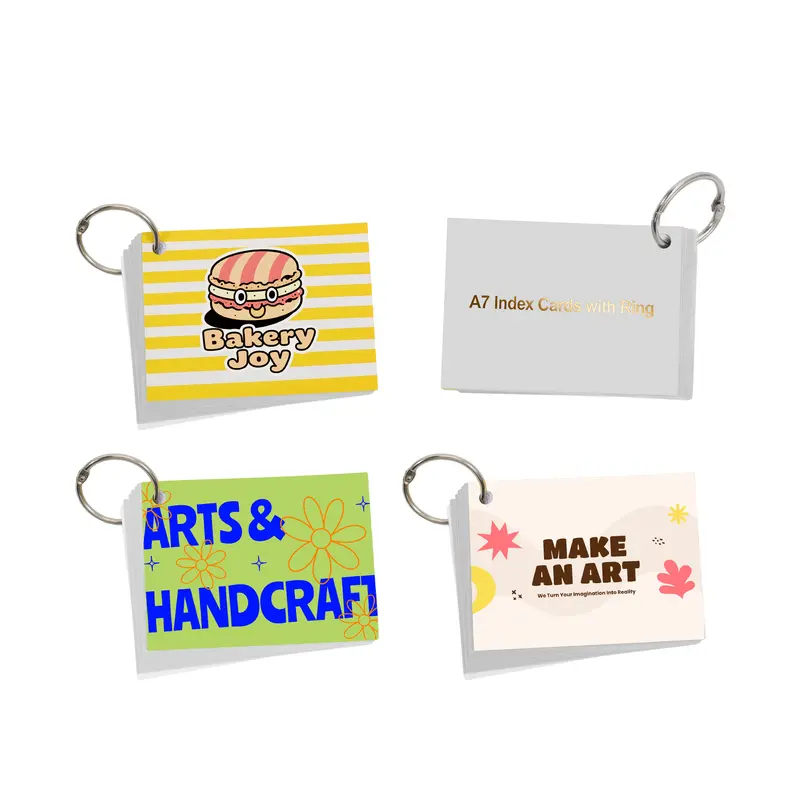 A7 Index Cards with Ring – Notepads – available in multi colour