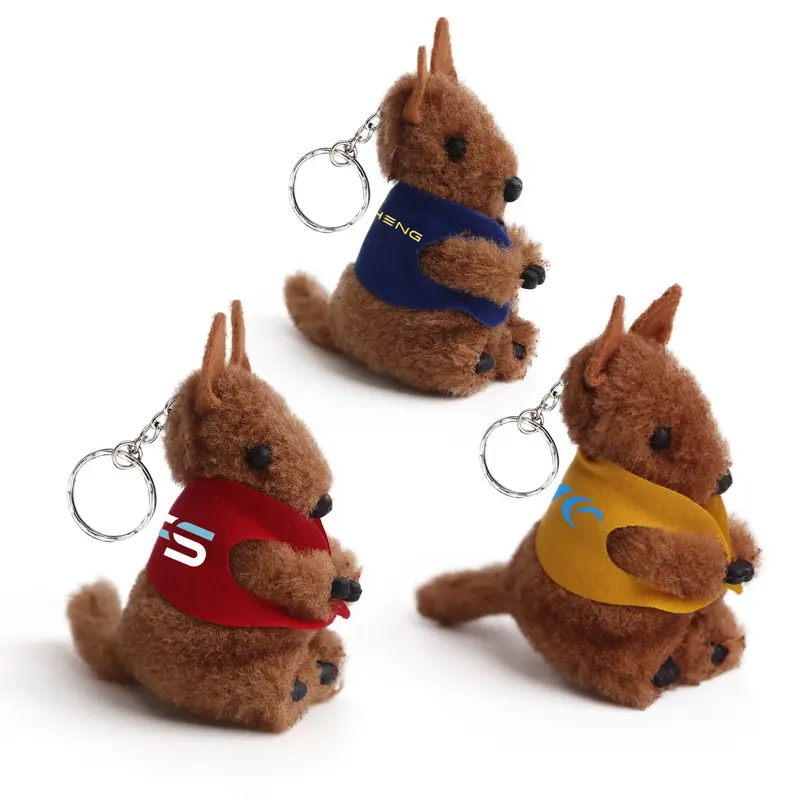 Kangaroo Clip on Stuffed Plush Toy – Soft Toys – available in blue, yellow colours
