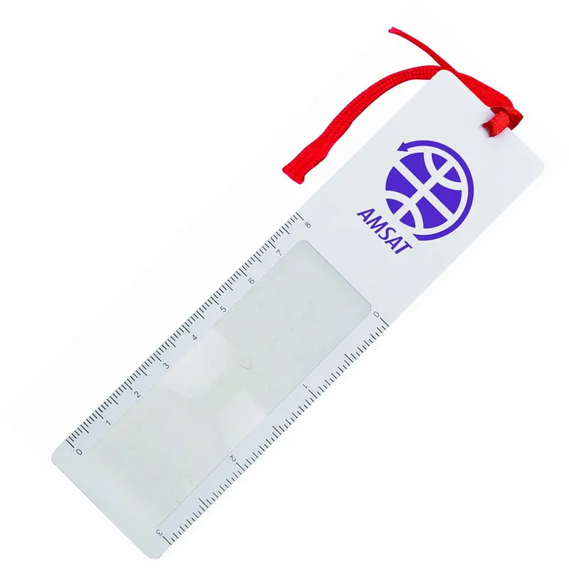 Magnifying Bookmark Ruler – Sticky Notes – available in black, blue, multi, white colours