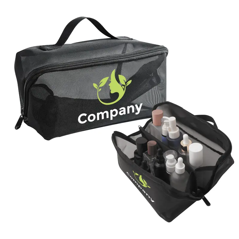 Large Capacity Nylon Mesh Cosmetic Bag – Toiletry Bags