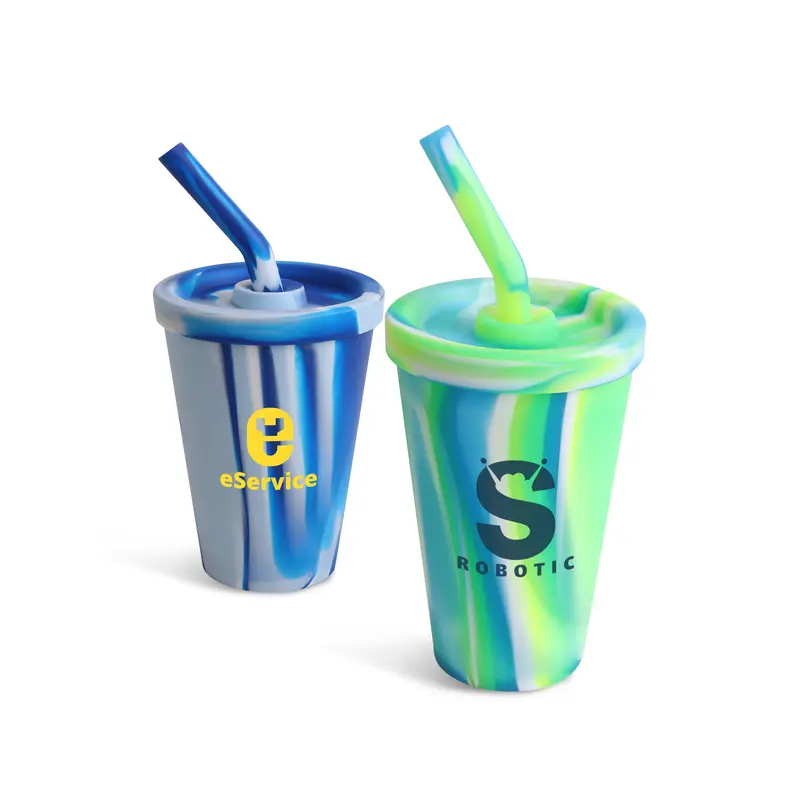 Custom Silicone Tumblers – Reusable Coffee Cups – available in multi colour