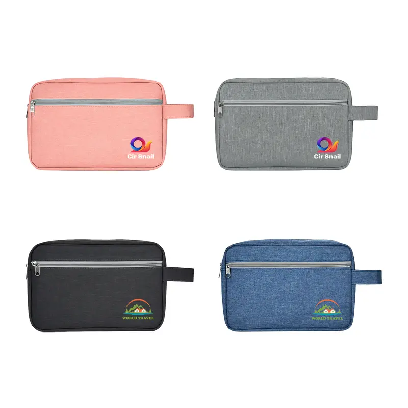 Toiletry Bag With Handle – Misc Bags – available in black, blue, grey, pink colours