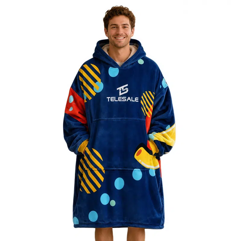 Unisex 100% Polyester Sublimated Wearable Blanket with Absorbent Lining – Misc Clothing – available in multi colour