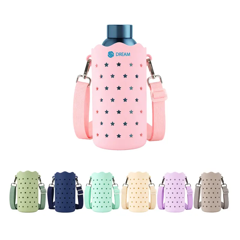 Silicone Holes Bottle Bag – Misc Drinkware – available in beige, blue, green, grey colours and 2 more