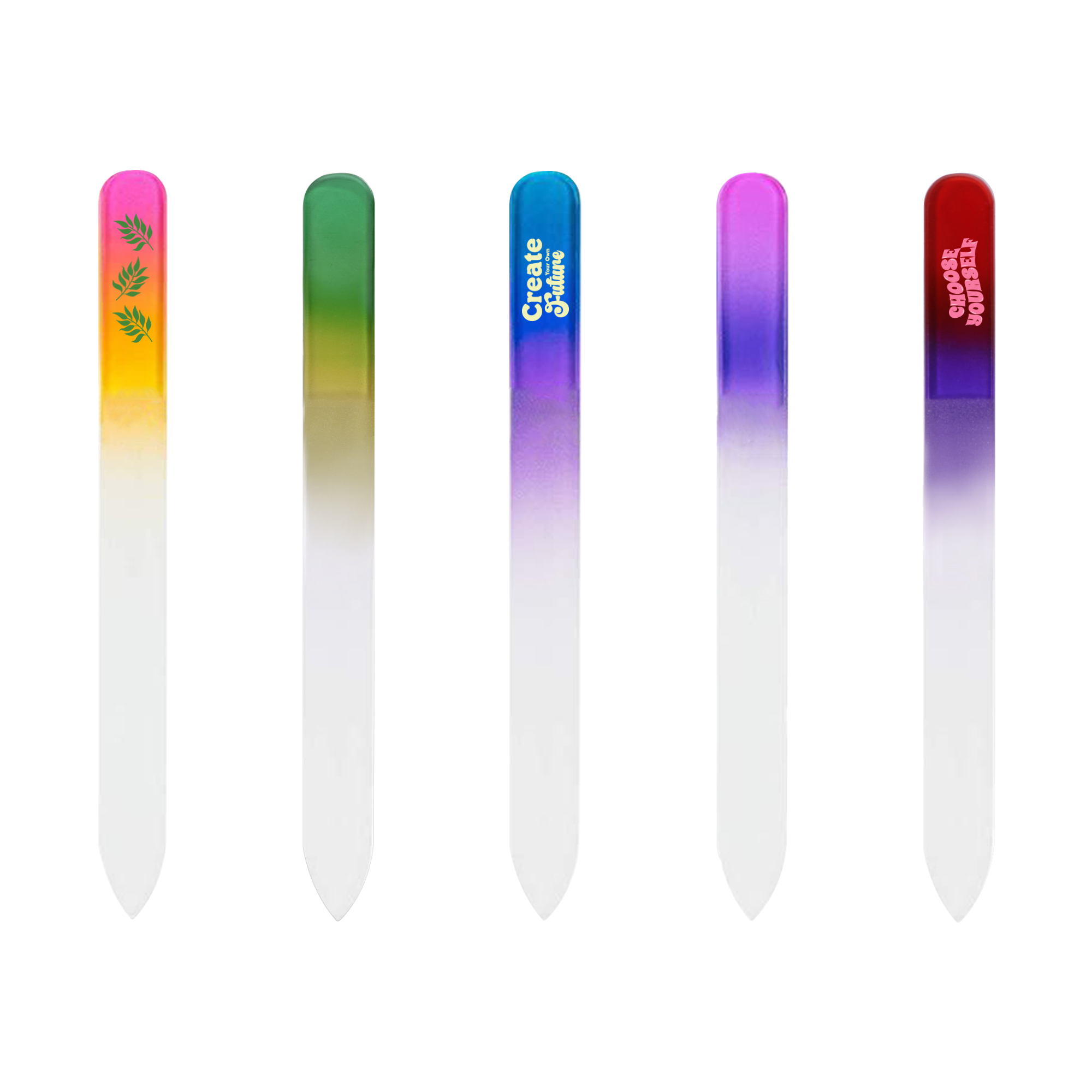 Gradient Coloured Glass Nail File