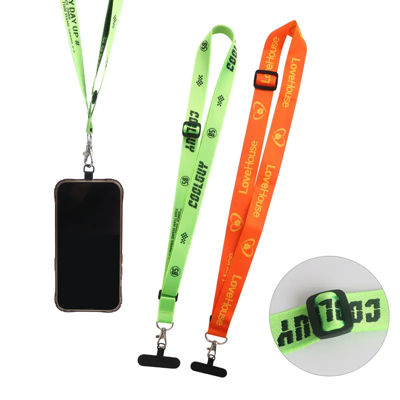 Adjustable Woven Phone Lanyard – Lanyards – available in multi colour