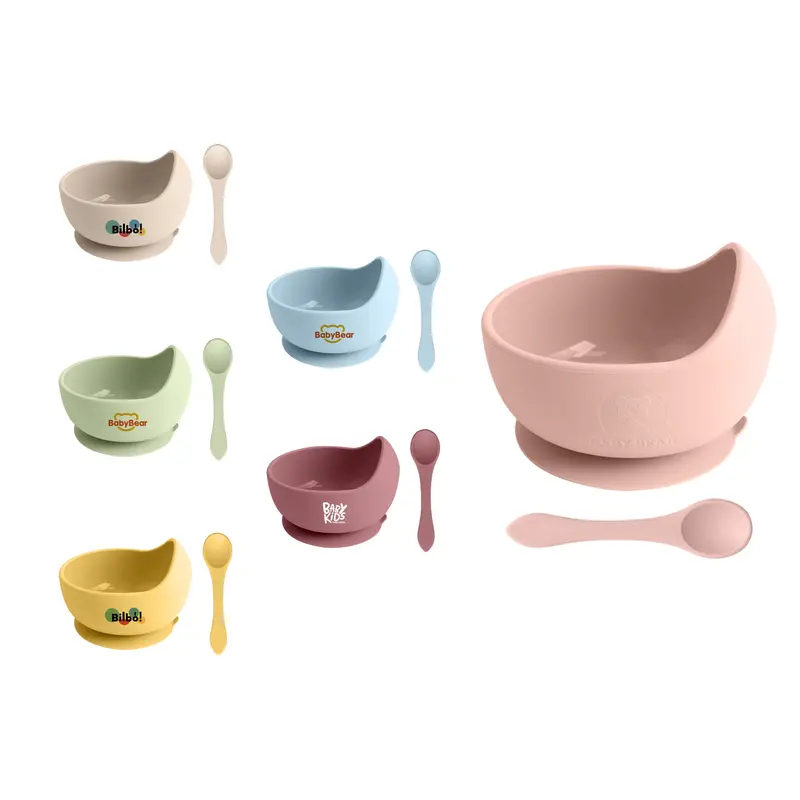 Silicone Kids Suction Bowl – Misc Food – available in beige, blue, green, pink colours and 1 more