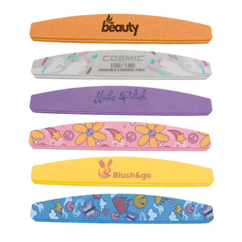 Sponge Half Moon Shape Nail File – Misc Health