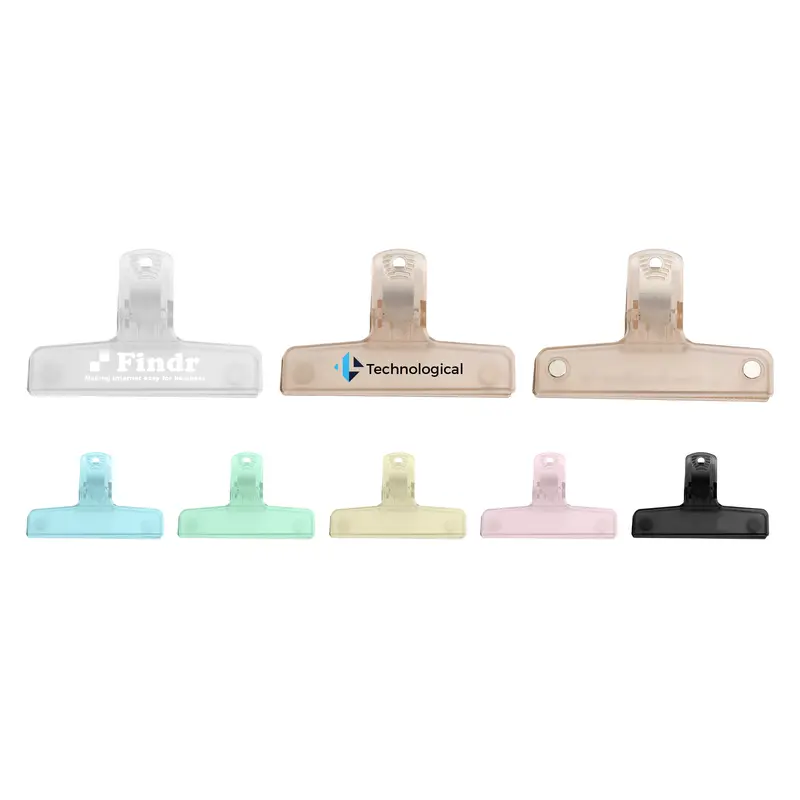 Translucent Plastic Magnetic Clips – Misc Office – available in black, blue, brown, green colours and 3 more