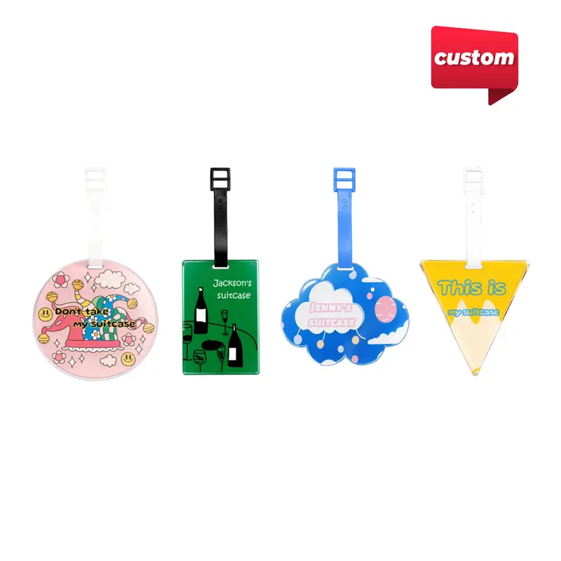 Acrylic Luggage Tag – Misc Outdoors – available in multi colour