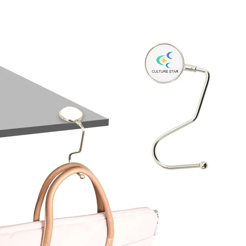 Round Curved Desk Hook – Misc Tools – available in silver colour
