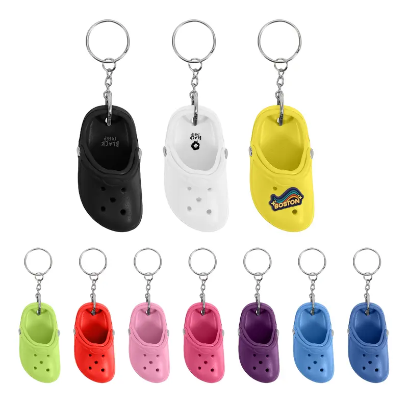 Clog Shoe Keyring – Keyrings – available in black, blue, green, pink colours and 4 more