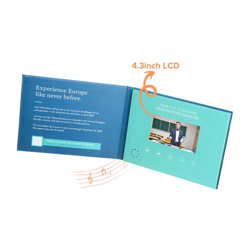 4.3inch LCD Video  Brochure – Misc Print – available in multi colour