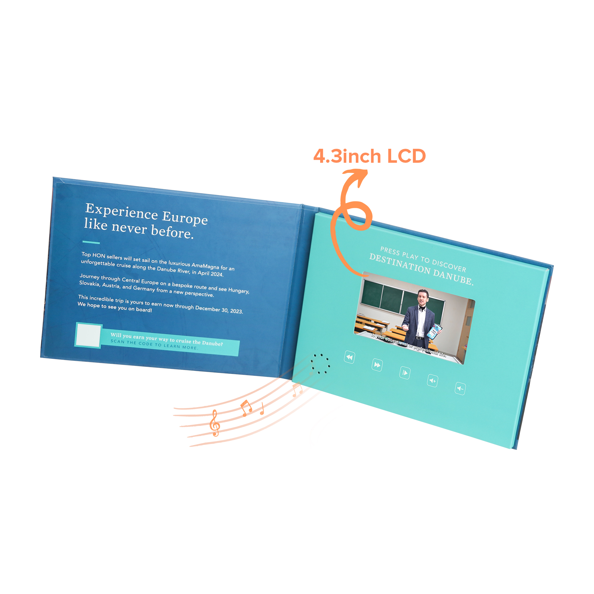 4.3inch LCD Video Brochure