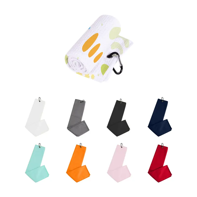 Waffle Golf Towel – Towels – available in black, blue, grey, orange colours and 3 more