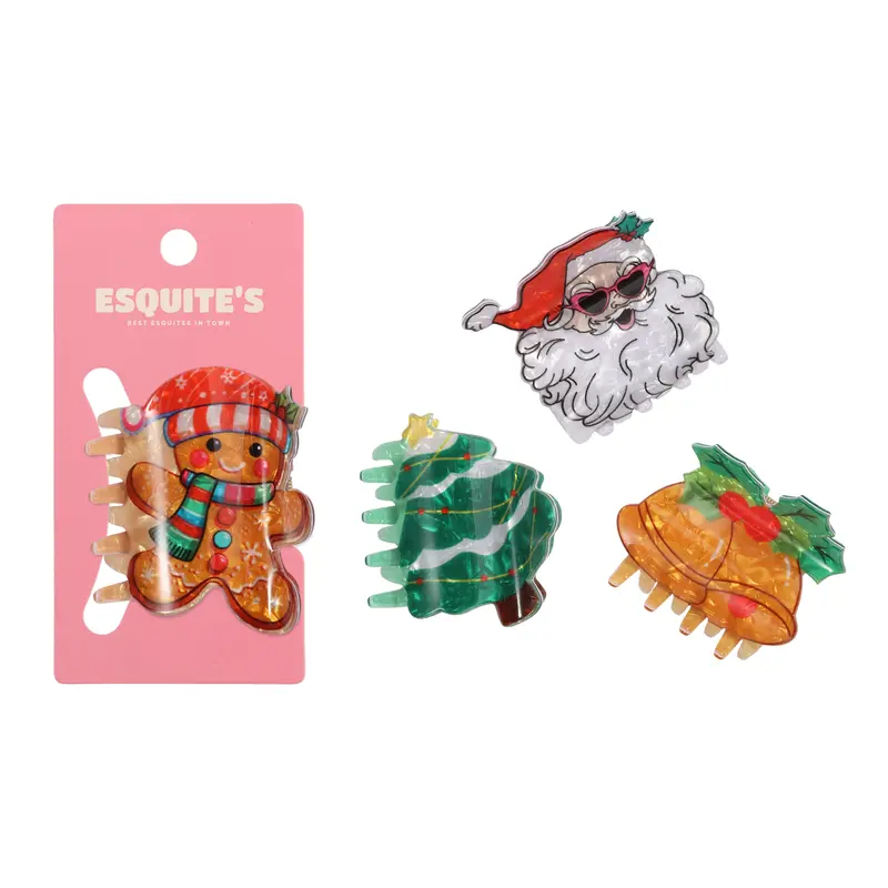 Christmas Hair Claws A – Misc Headwear – available in multi colour