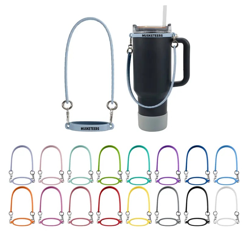 Silicone Cup Carry Strap – Misc Outdoors – available in black, blue, green, grey colours and 7 more