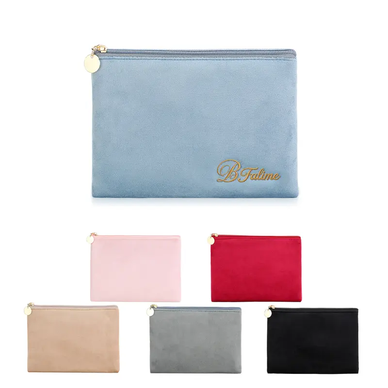 Durable Flat Makeup Bag – Misc Bags – available in beige, black, blue, grey colours and 2 more