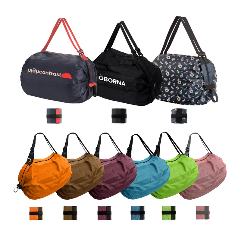 Foldable Shopping Shoulder Bag – Shoppers – available in black, blue, brown, green colours and 2 more