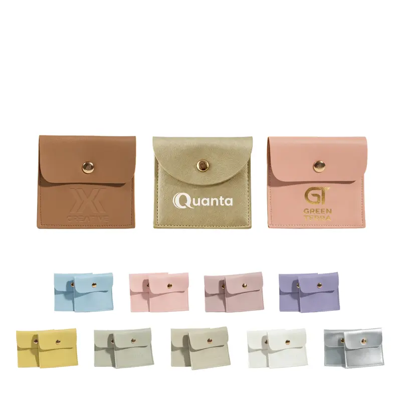 Square PU Leather Jewellery Pouch – Misc Homeware – available in blue, brown, gold, green colours and 5 more