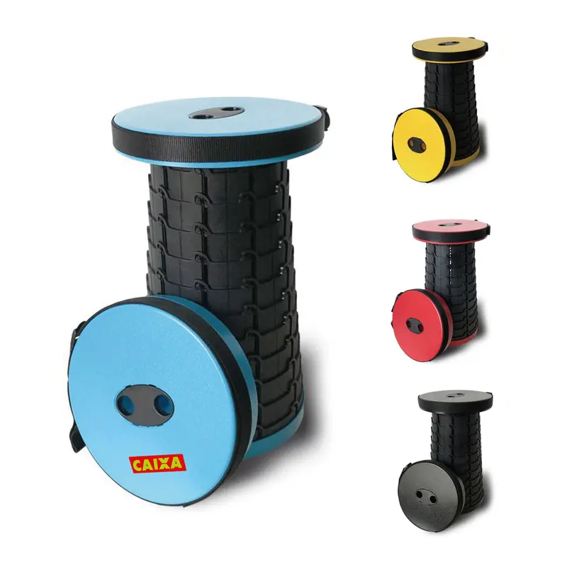 Colour Telescopic Stool – Misc Outdoors – available in black, blue, red, yellow colours