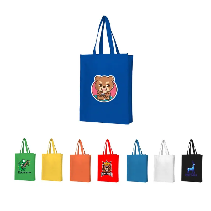 Non Woven Bag with Large Gusset – Tote Bags – available in black, blue, green, orange colours and 2 more